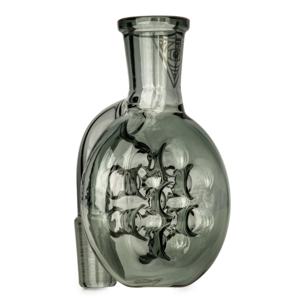 Red Eye Glass 14mm 90 Degree Swiss Dry Ash Catcher - Various Colours