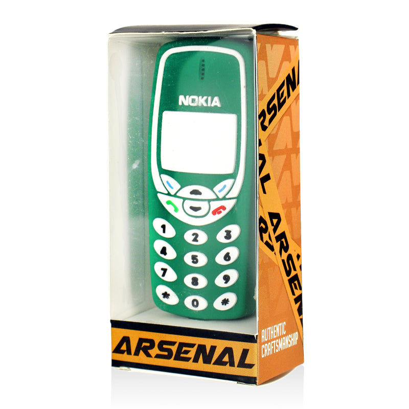 Arsenal 4" Old School Mobile Phone Silicone Hand Pipe - Various Colours