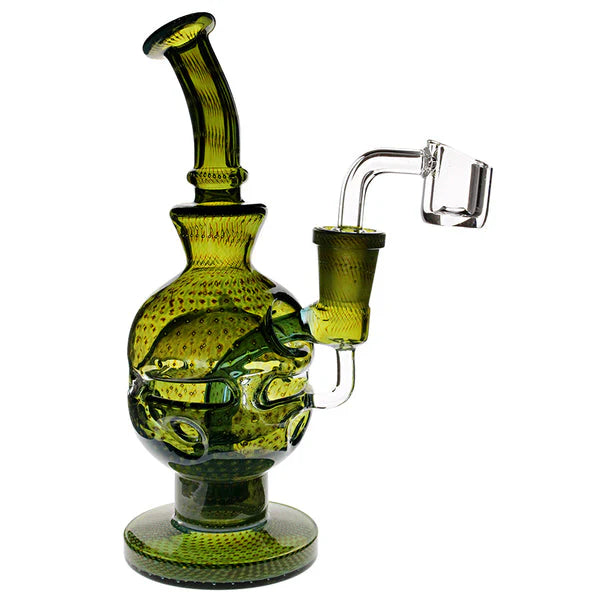 Plain Jane 7" 14mm Fab Egg w/ Quartz Banger - Teal