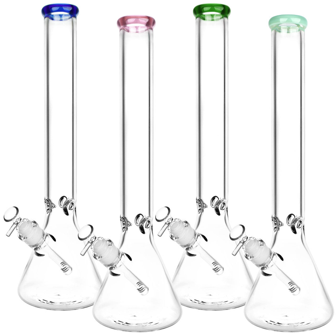 Classic 18" 7mm No Logo Beaker w/ Colour Accents