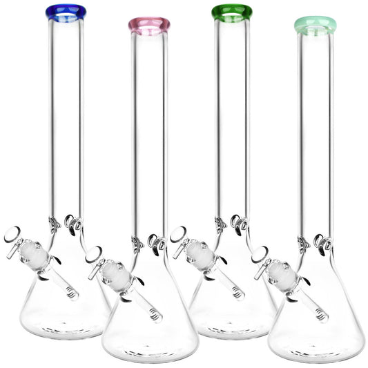 Classic 18" 7mm No Logo Beaker w/ Colour Accents