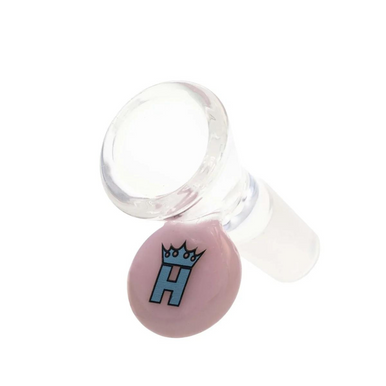 Hoss 14mm Cone Bowl w/ Coloured Tab  - Milk Pink