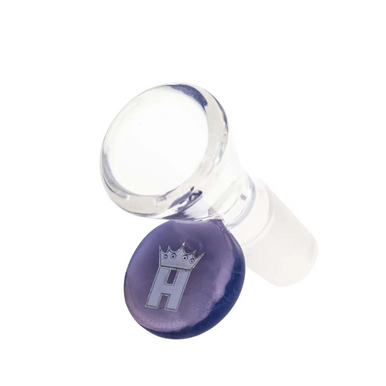 Hoss 14mm Cone Bowl w/ Coloured Tab  - Milk Purple