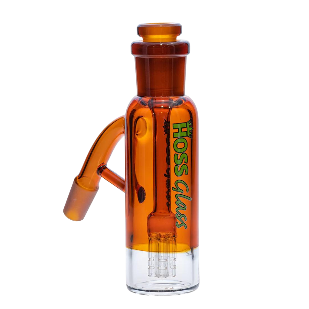 Hoss 5.5" 14mm 45 Degree  Ash Catcher w/ 6 - Arm Diffuser & Colour Accents