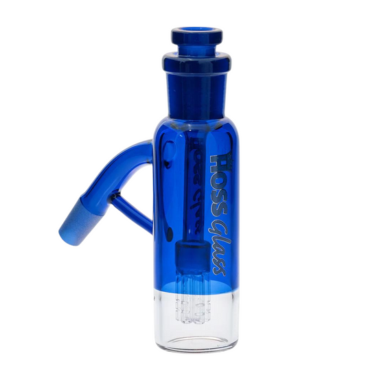 Hoss 5.5" 14mm 45 Degree  Ash Catcher w/ 6 - Arm Diffuser & Colour Accents