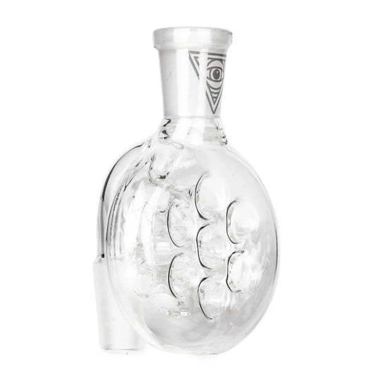 Red Eye Glass 14mm 90 Degree Swiss Dry Ash Catcher - Various Colours
