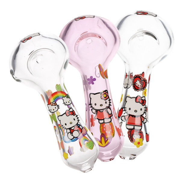 Unbranded 4.5" Cute Kitty Glass Hand Pipe - Various Designs