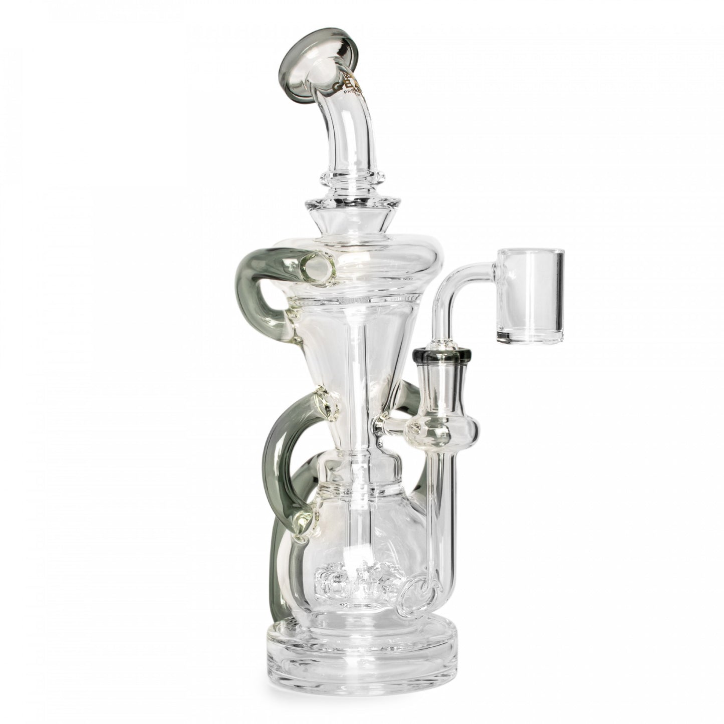 Gear Premium 10" Crystal Glide Triple Uptake Dual Chamber Concentrate Recycler