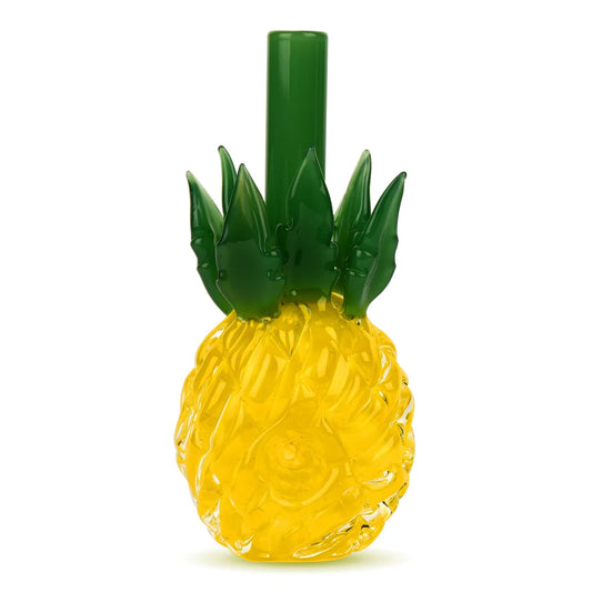 Red Eye Glass 4" Pineapple Hand Pipe