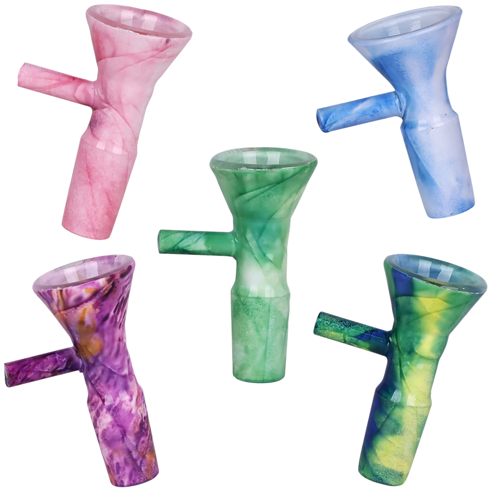 Unbranded 14mm Marbled Cone Bowl - Various Colours