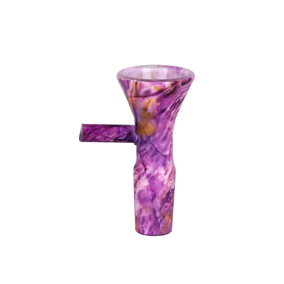 Unbranded 14mm Marbled Cone Bowl - Various Colours