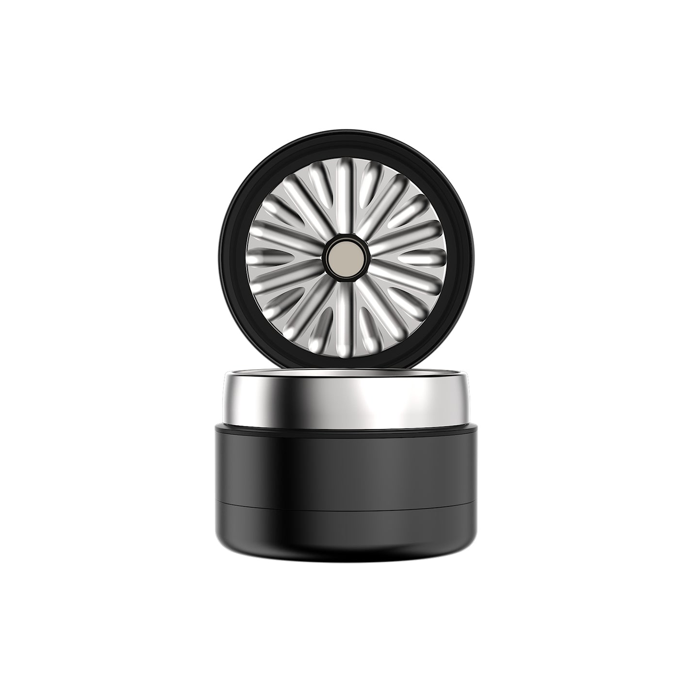 Flower Mill Next-Gen Premium 2.5" Stainless Series Grinder - Black