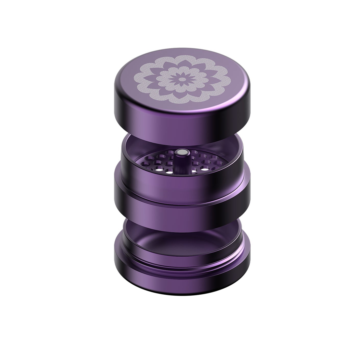 Flower Mill Next-Gen Standard Grinder 2.5" - Purple
