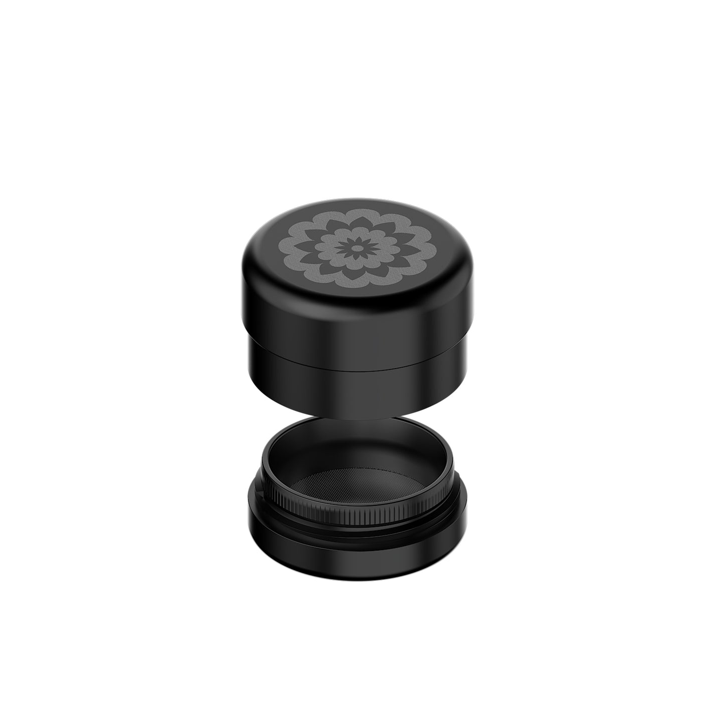 Flower Mill Next-Gen Premium 2.0" Stainless Series Grinder - Black