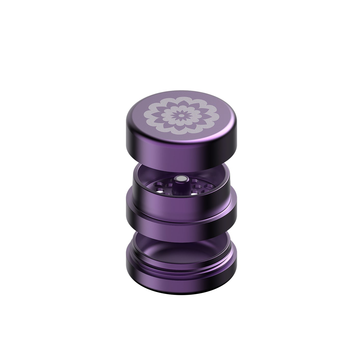 Flower Mill Next-Gen Standard Grinder 2.0" - Purple