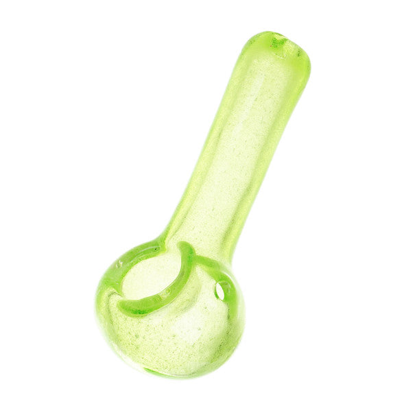 Unbranded 3.75" Green Glow In The Dark Glass Hand Pipe