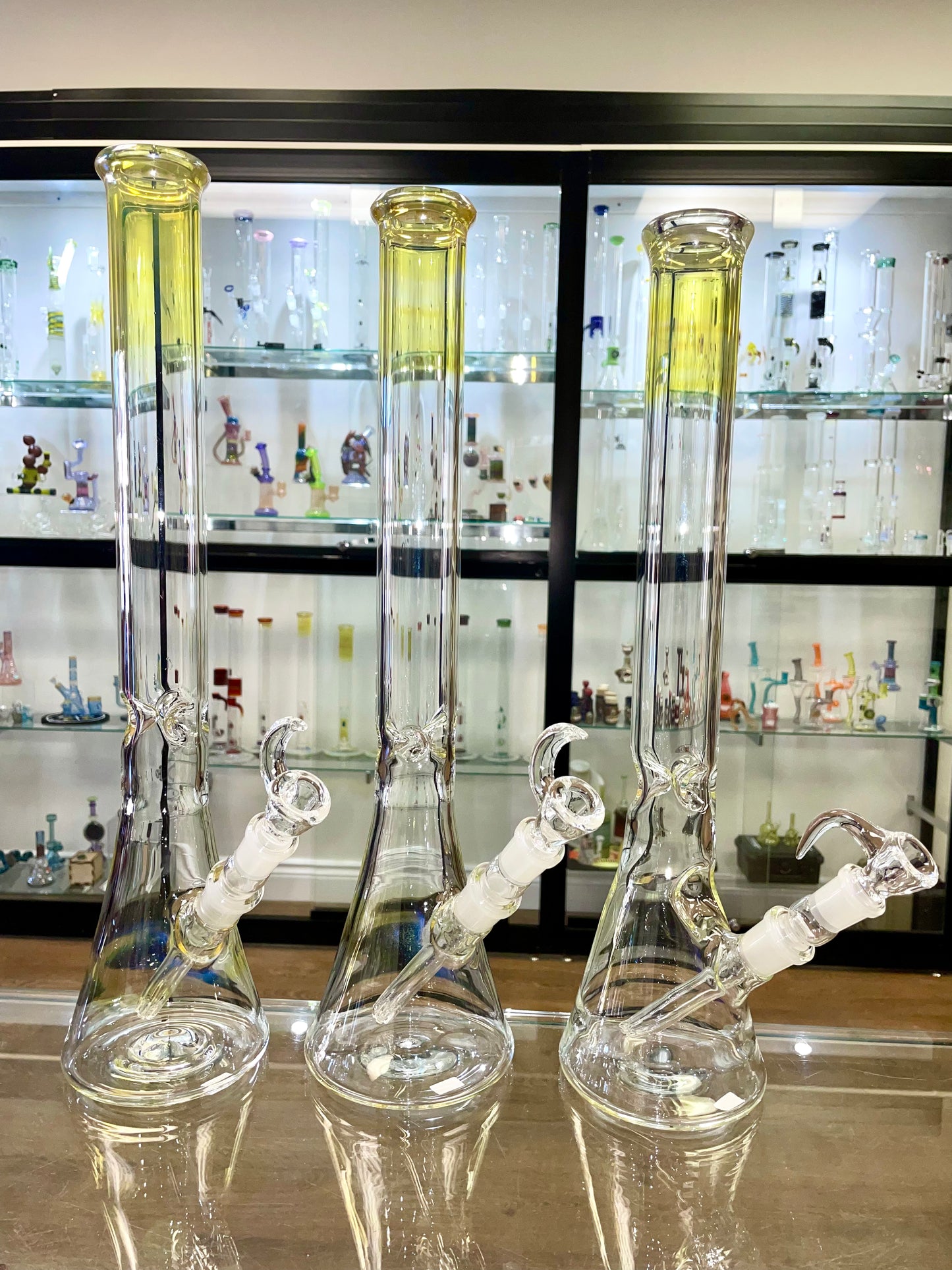 Green Belt 18" Fumed Beaker w/ 18mm/18mm Downstem