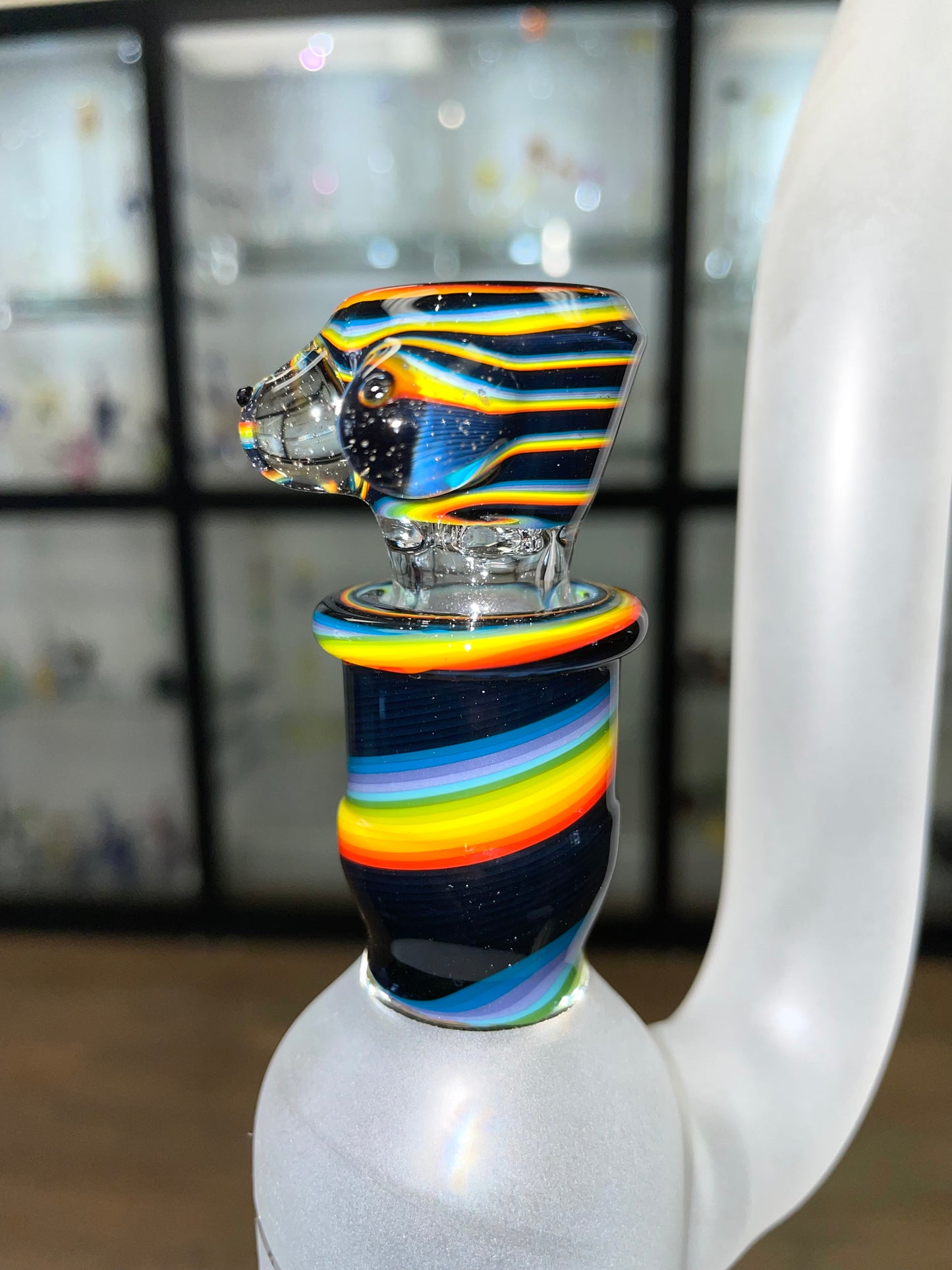 Titz Glass 21.5" Worked King Bub w/ Matching Boob Bowl