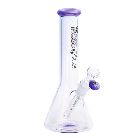 Hoss Glass 9" Mini Beaker - Various Colours
