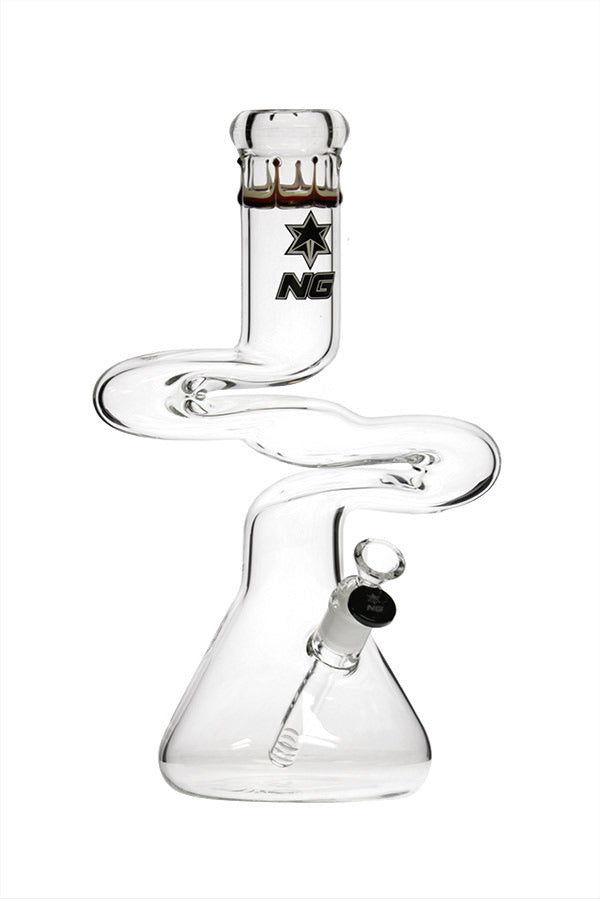 Nice Glass 14" Double Zong Beaker