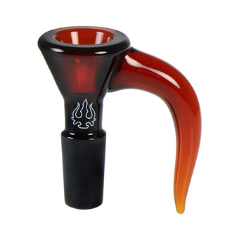 Hydros Glass 14mm Horn Bowl - Amber