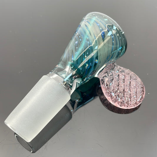 Shine 14mm Opal Space Flare Bowl W/ Coloured Handle