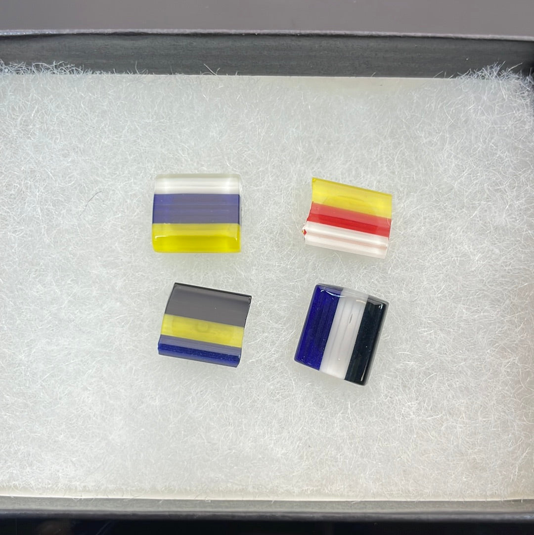 Chris Carlson Lost Art Glass Chip Earring Sets