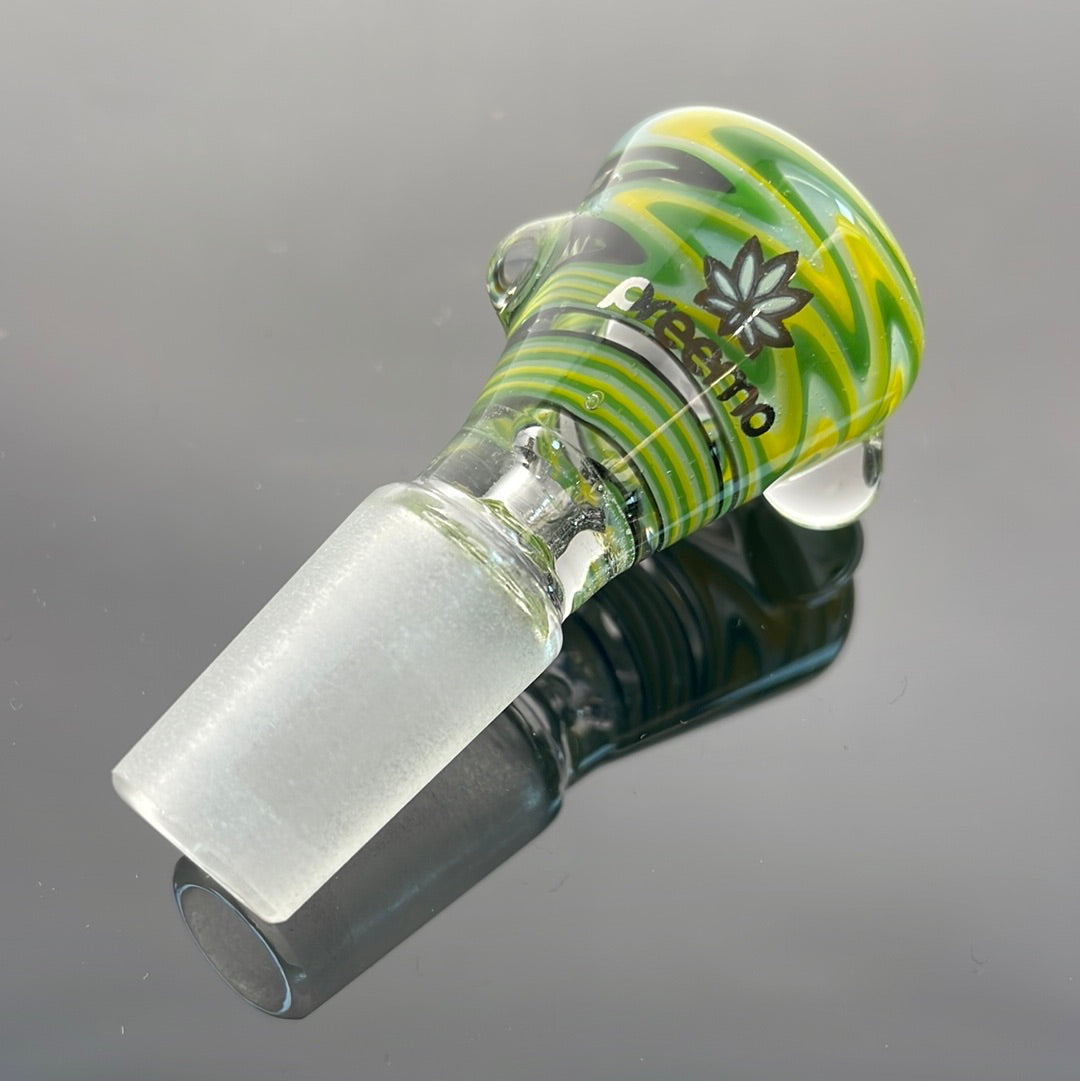 Preemo Glass 14mm Lineworked Bowl w/ Marbles