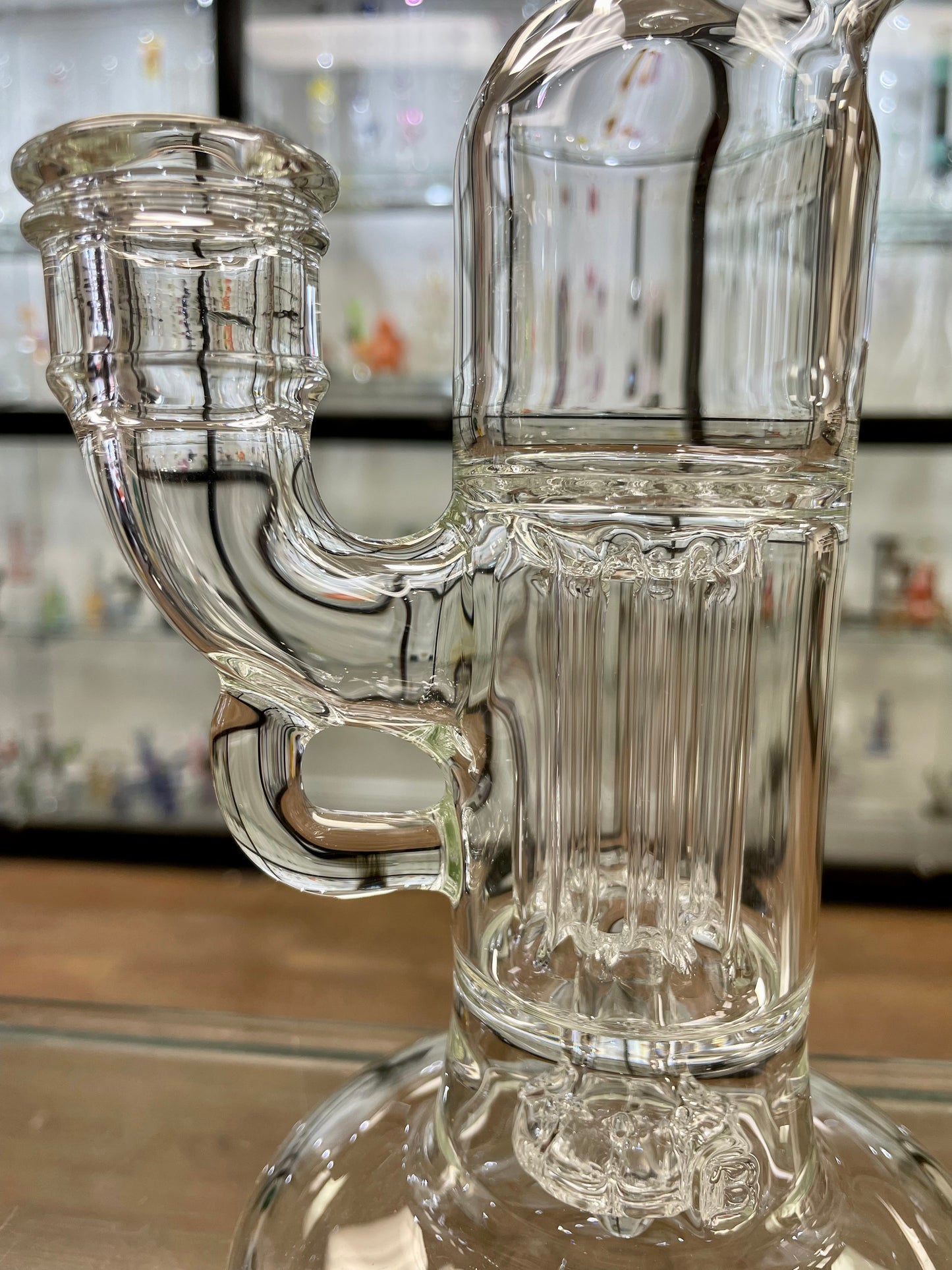 Blazed Mini Pillar w/ Bent Neck & Hollow Foot - Clear