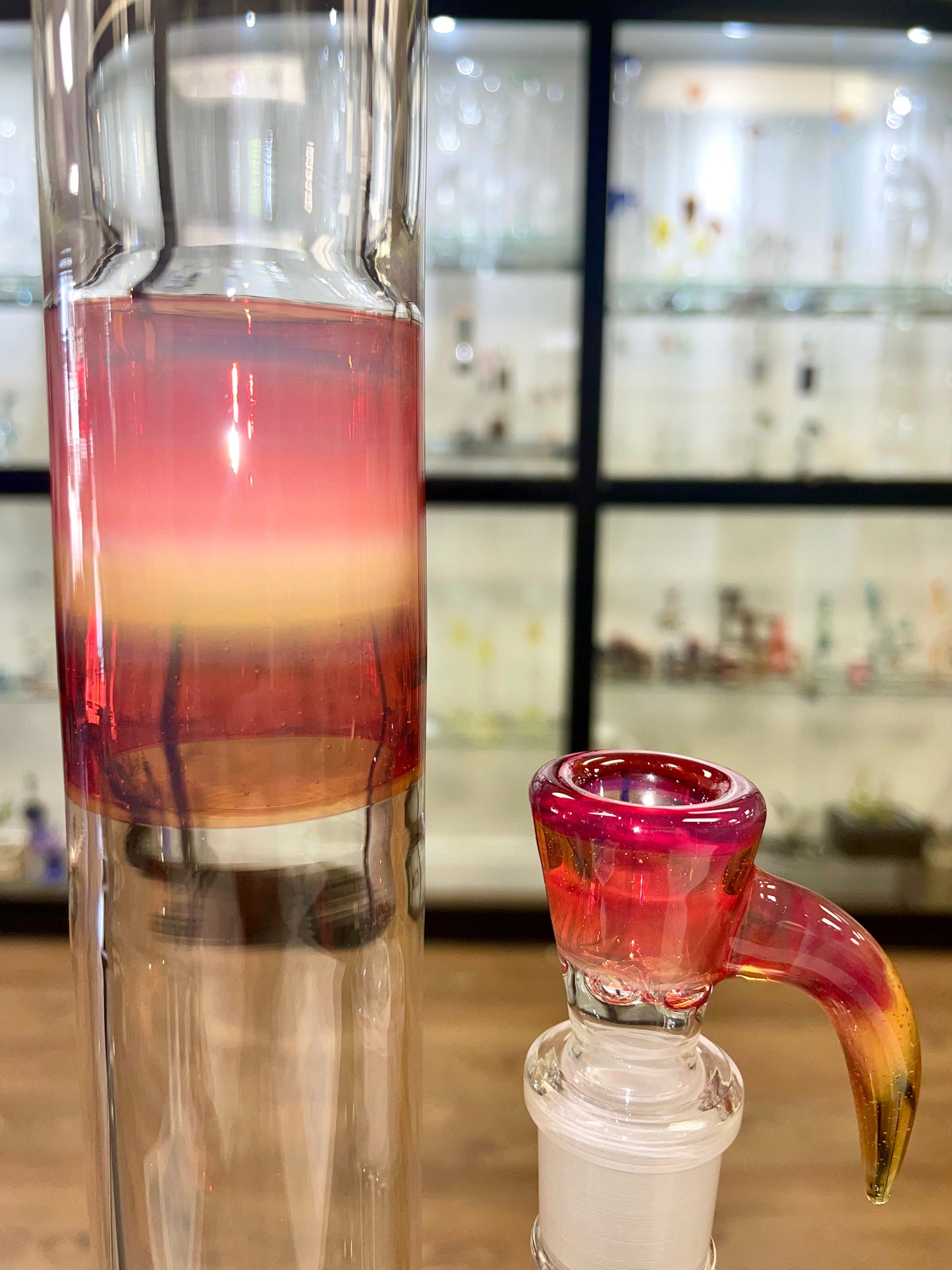 Green Belt 18" Rainbow over Phoenix Inline Tube w/ Matching Bowl