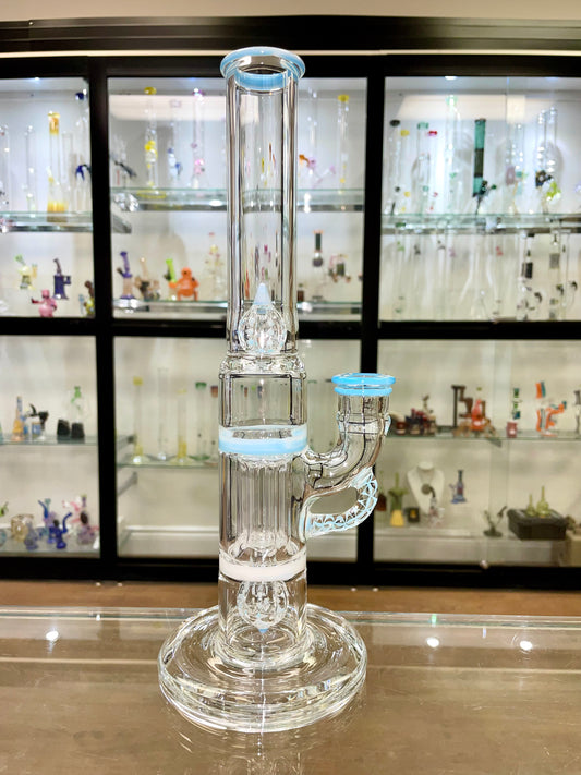 Blazed Mini Pillar Tube w/ Double Bore Straight Neck - Siberia Accents