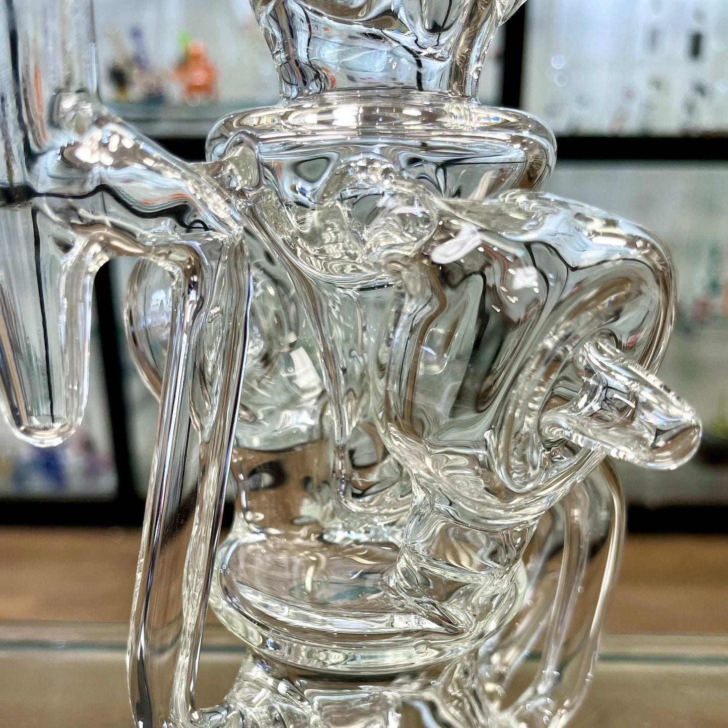 Mimzy Double Disc Full Scroller Recycler - Clear