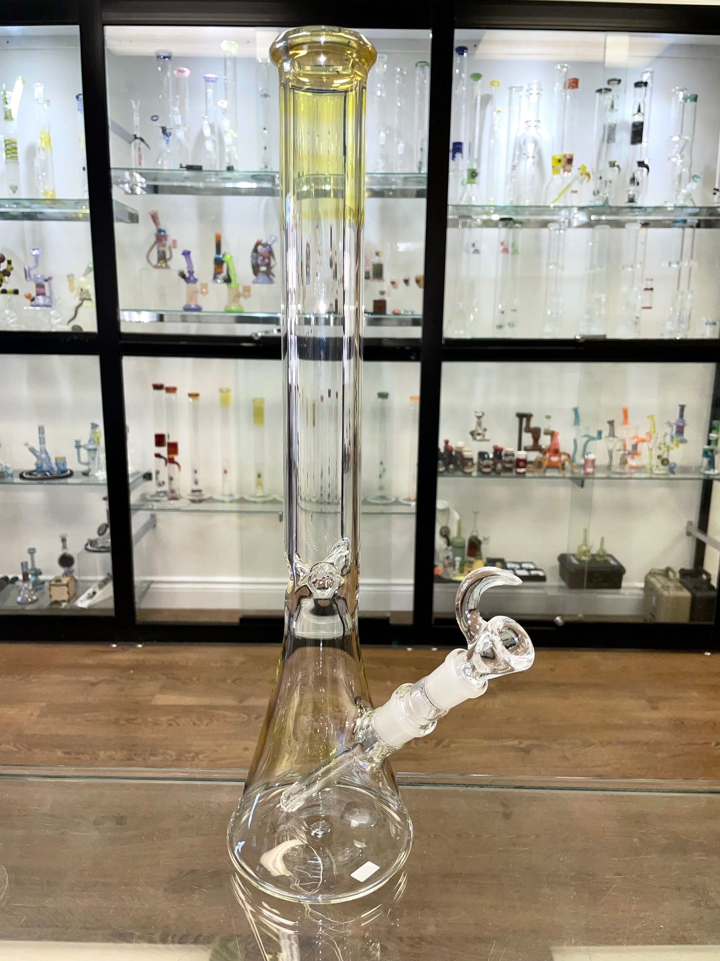 Green Belt 18" Fumed Beaker w/ 18mm/18mm Downstem