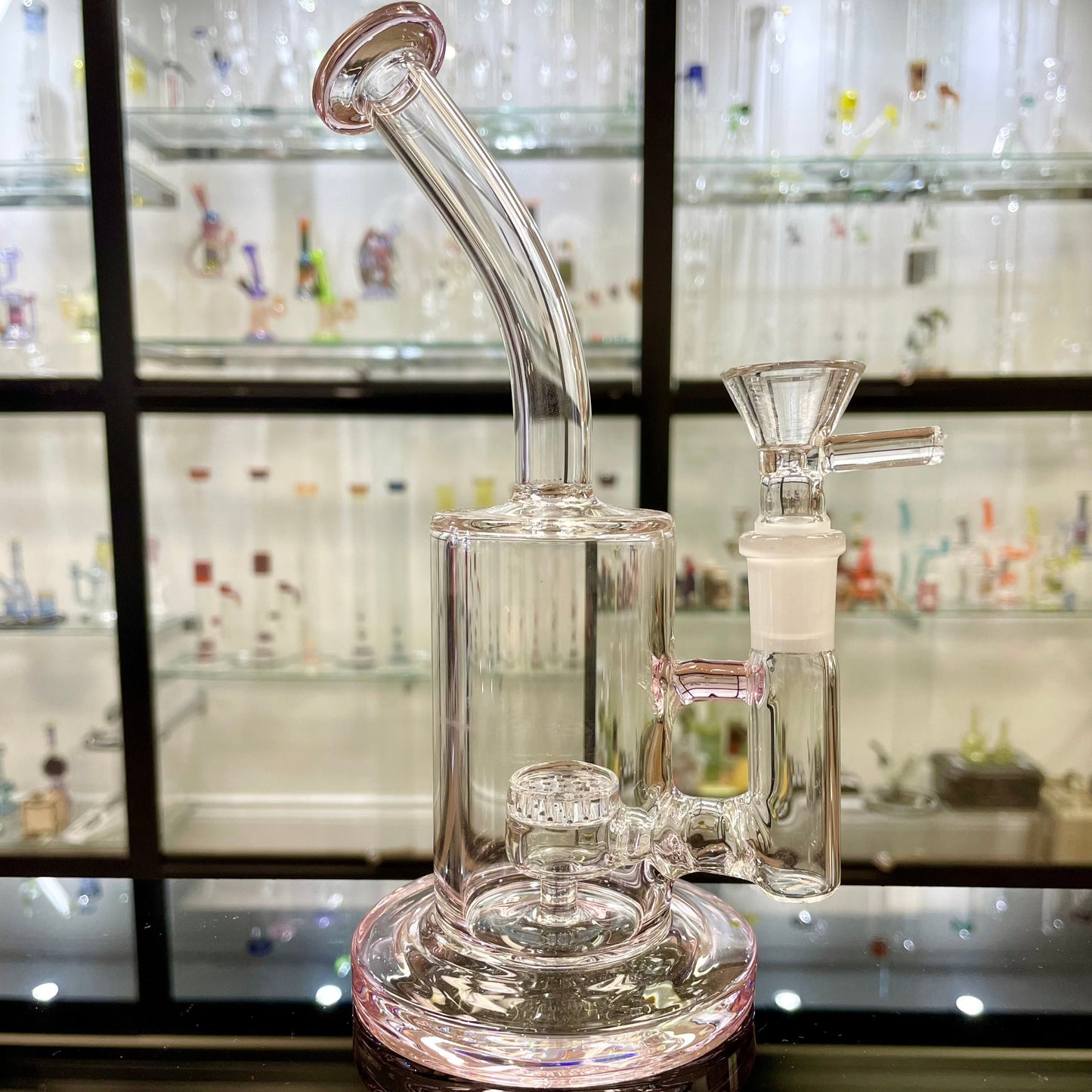 Nice Glass 8" Mini Honeycomb Perc Bubbler