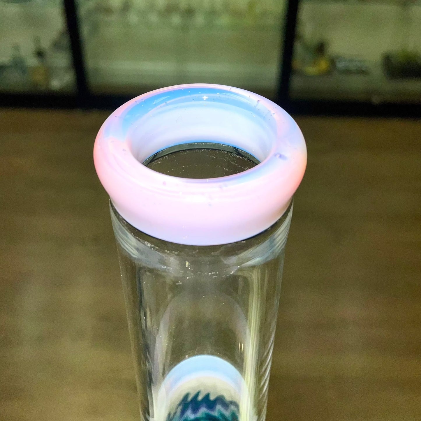 Gore Glass 17.5" 44mm Worked Section Dual Stem Straight Tube