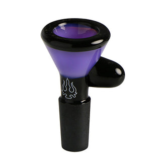 Hydros Glass 14mm Cone Bowl - Purple