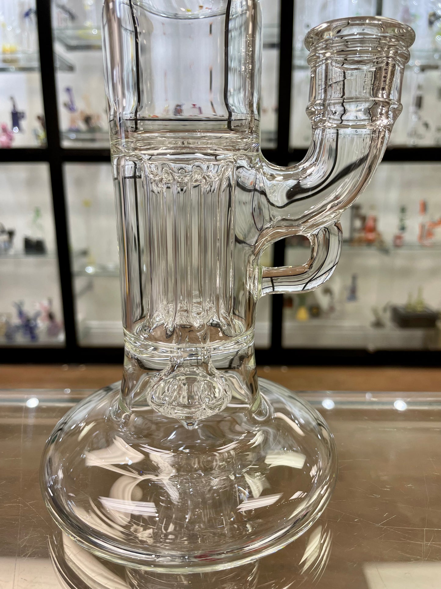 Blazed Mini Pillar w/ Bent Neck & Hollow Foot - Clear