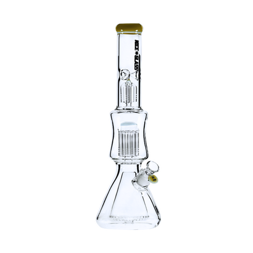 Nice Glass 17" Cone Beaker w/ Double Tree Perc