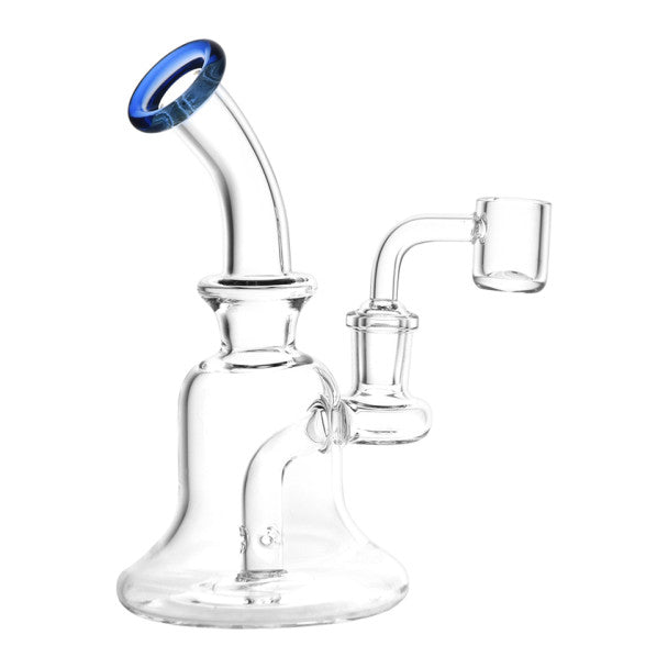 Unbranded 6.25" Bell Style 14mm Glass Dab Rig w/ Quartz Banger