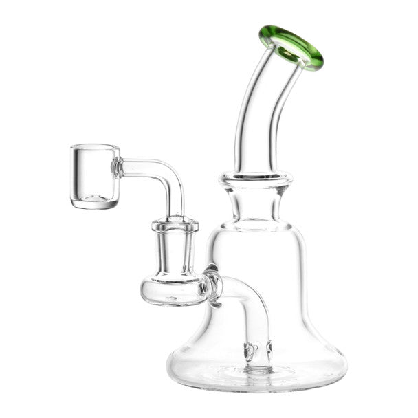 Unbranded 6.25" Bell Style 14mm Glass Dab Rig w/ Quartz Banger