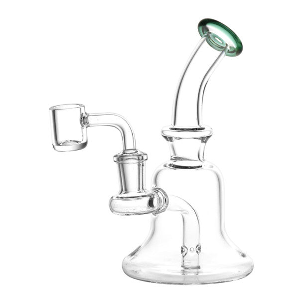 Unbranded 6.25" Bell Style 14mm Glass Dab Rig w/ Quartz Banger