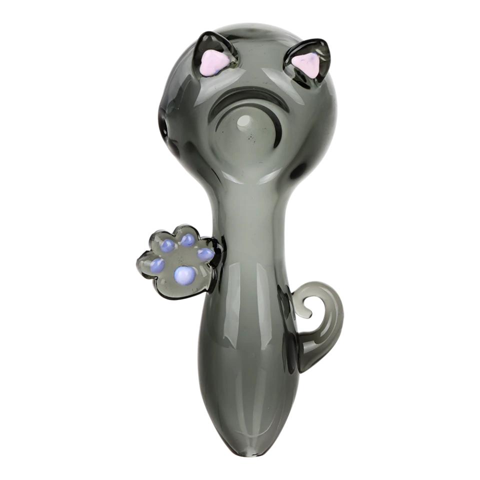 SeshGear 4" Pretty Kitty Glass Hand Pipe - Various Designs