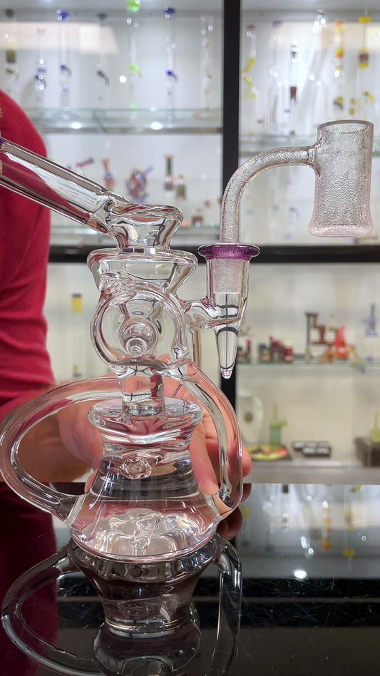 Mimzy Side Scroller Recycler w/ Colour Accents - 14mm
