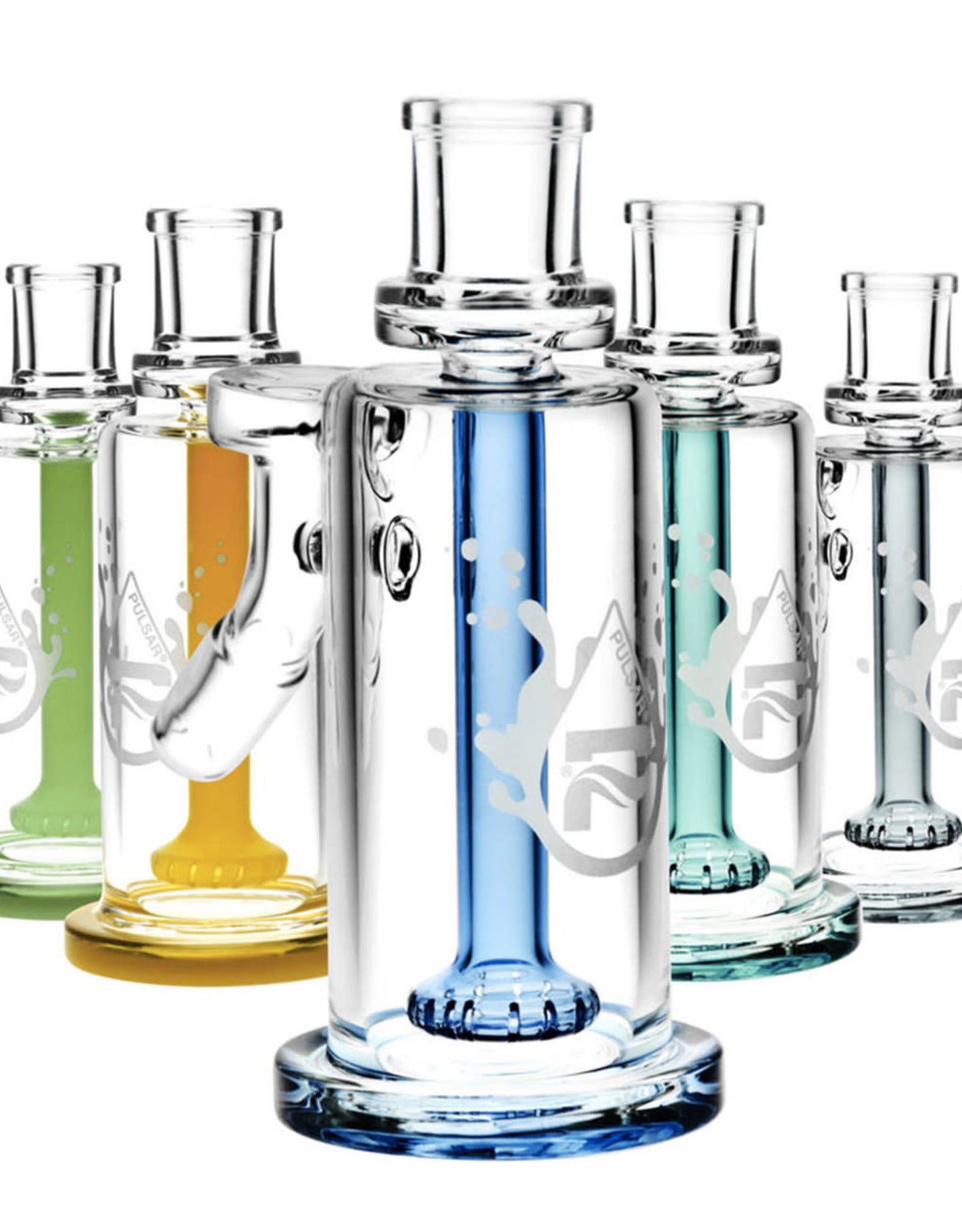 Pulsar 5.5" 45 Degree High Class 14mm Ash Catcher with Colour Accents