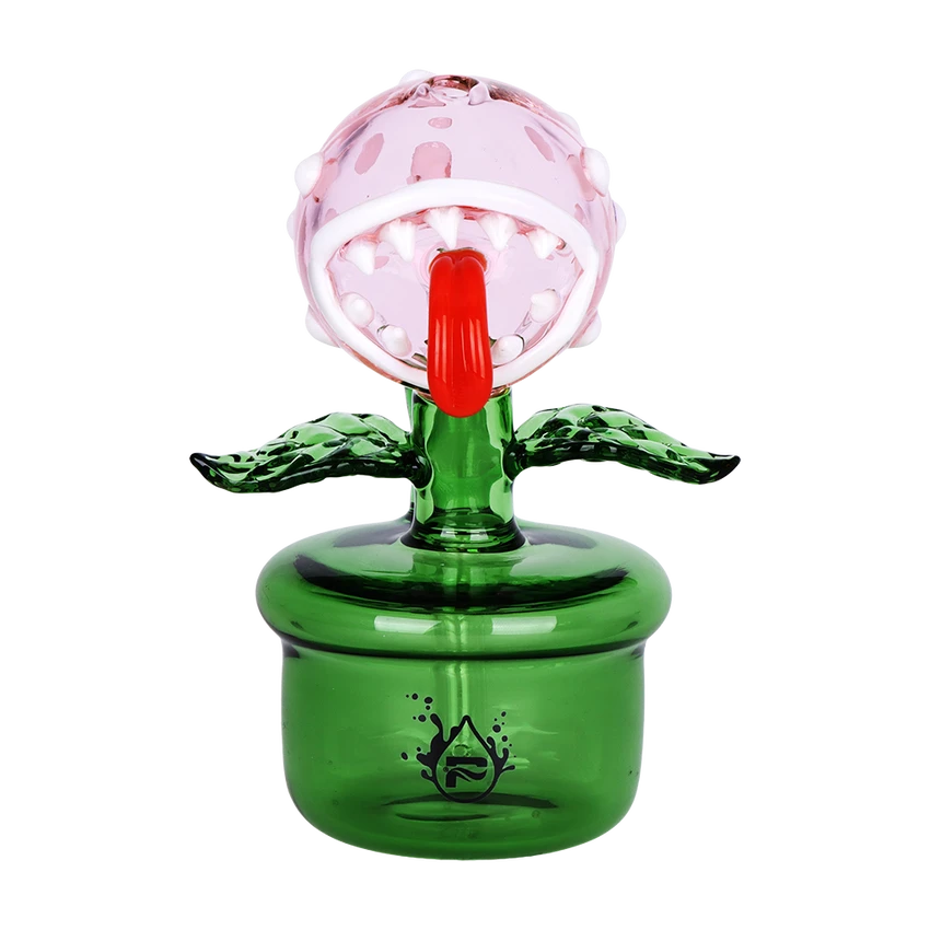 Pulsar Glass 5.5" 14mm Angry Flower Pot w/ Bowl