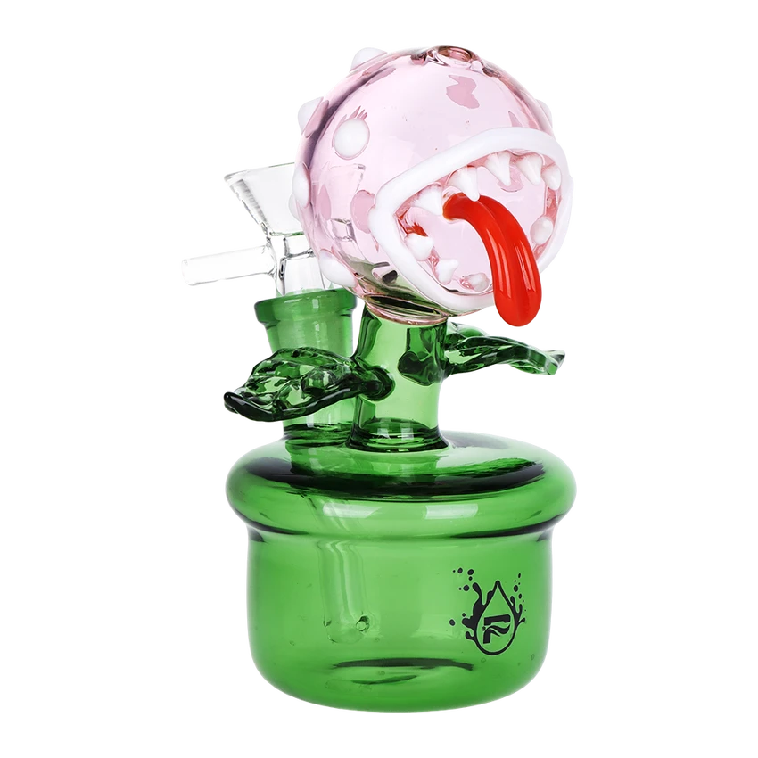Pulsar Glass 5.5" 14mm Angry Flower Pot w/ Bowl