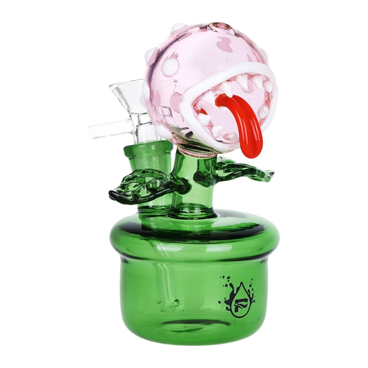 Pulsar Glass 5.5" 14mm Angry Flower Pot w/ Bowl