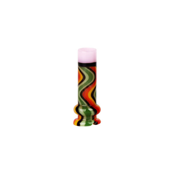 Unbranded Candy Stripe Dry Glass Attachment for Puffco Pivot - Various Colours