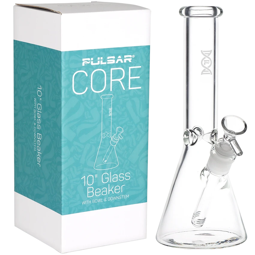 Pulsar 10" Clear Core Beaker w/ 14mm Bowl