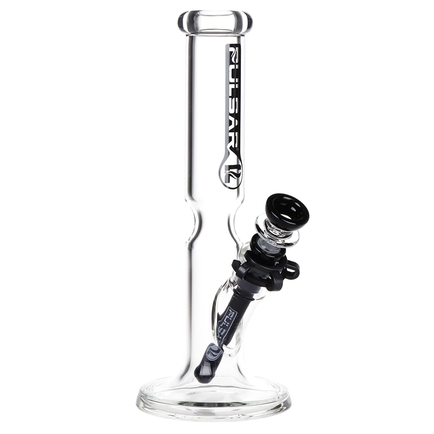 Pulsar Glass 9.75" Flared Straight Tube w/ Bowl & Stem